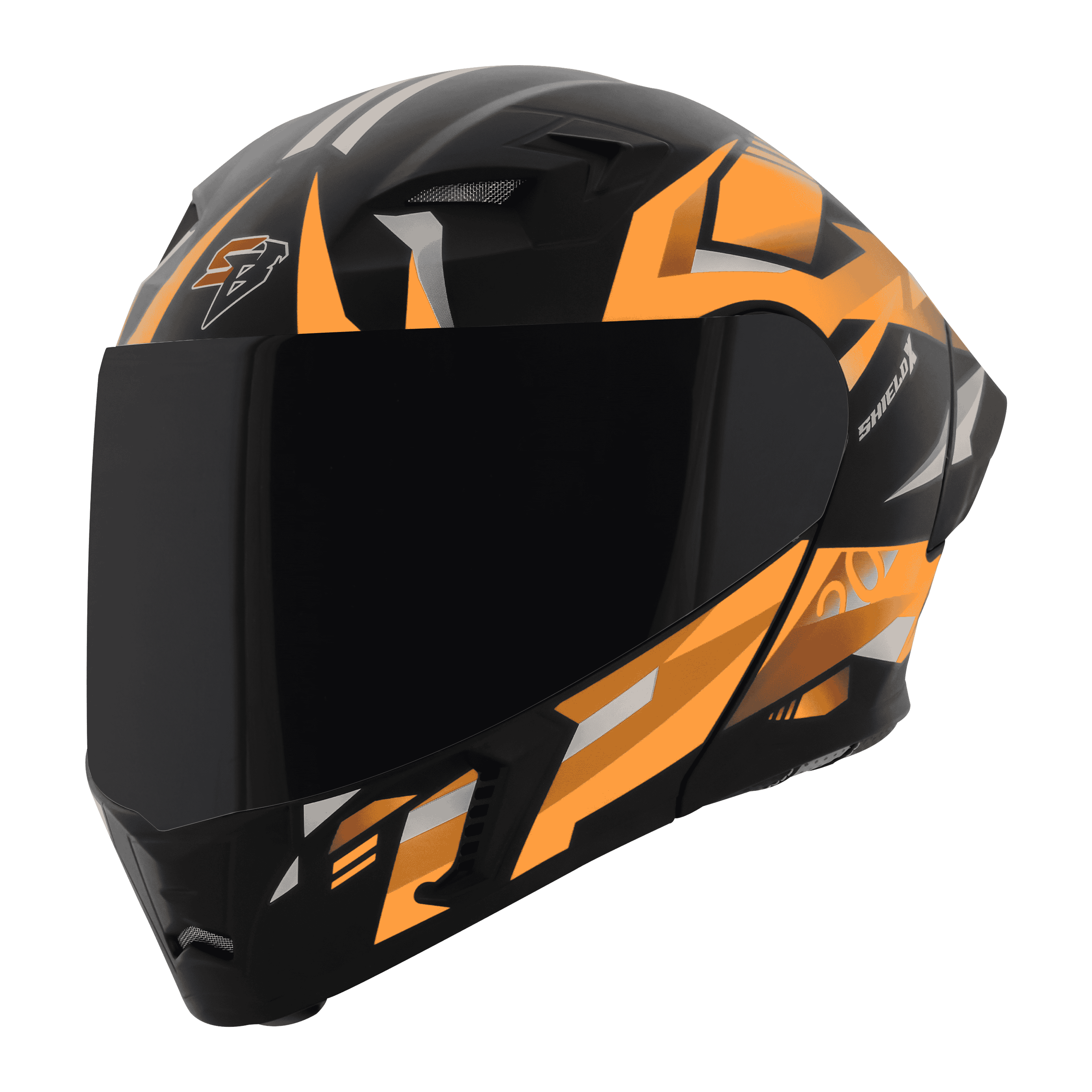 SBA-20 SHIELD X GLOSSY BLACK WITH ORANGE